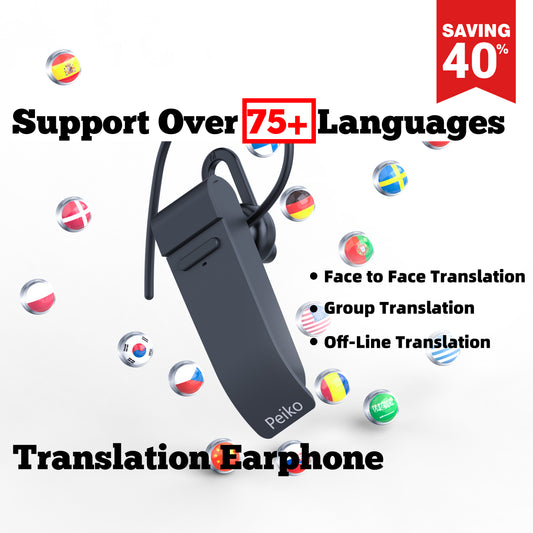 BISNUF｜ BT-10 Translation Earbuds 75 Languages & 136 Accents